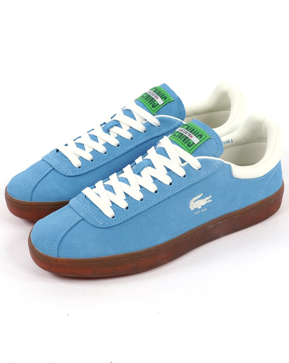 Lacoste Baseshot Wildleder-Sneaker Blau/Gummi