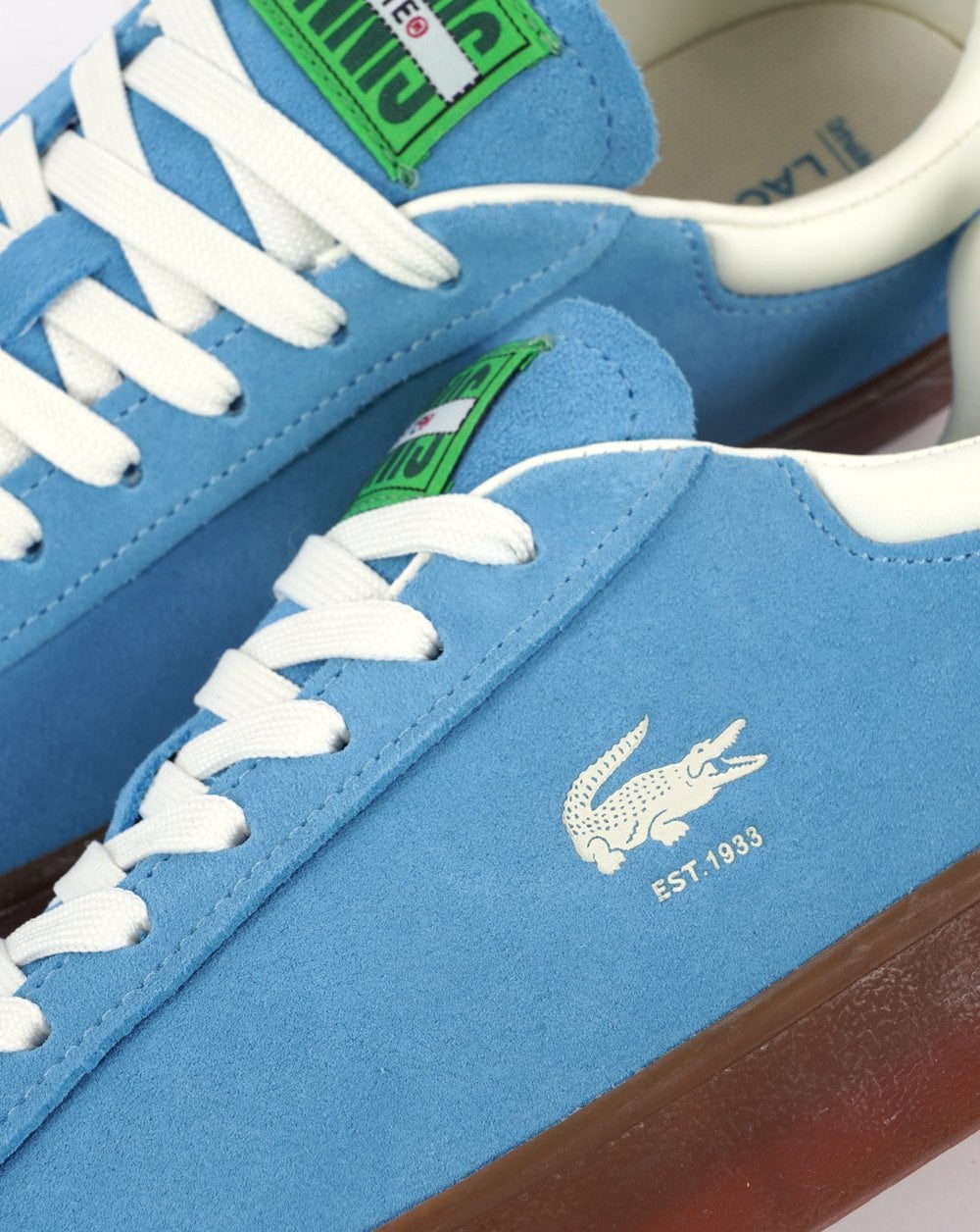 Lacoste Baseshot Wildleder-Sneaker Blau/Gummi