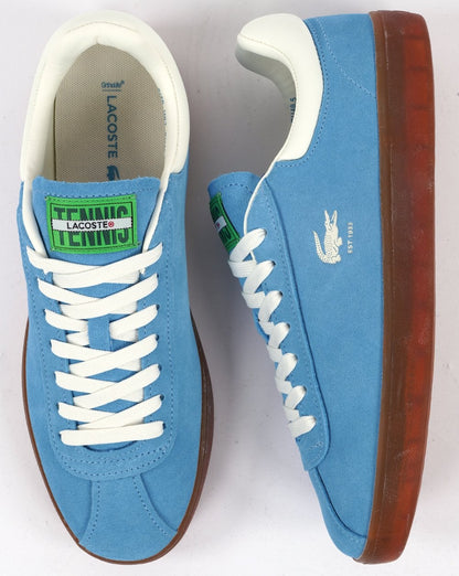 Lacoste Baseshot Wildleder-Sneaker Blau/Gummi
