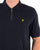Lyle & Scott Textured Stripe Polo Dark Navy