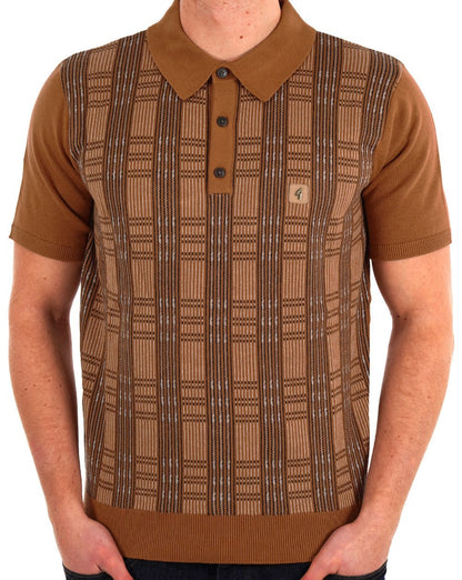 Gabicci Vintage Enrico Strickpolo Walnuss