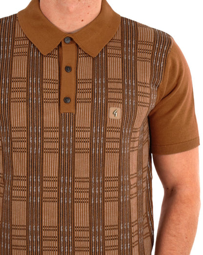 Gabicci Vintage Enrico Strickpolo Walnuss