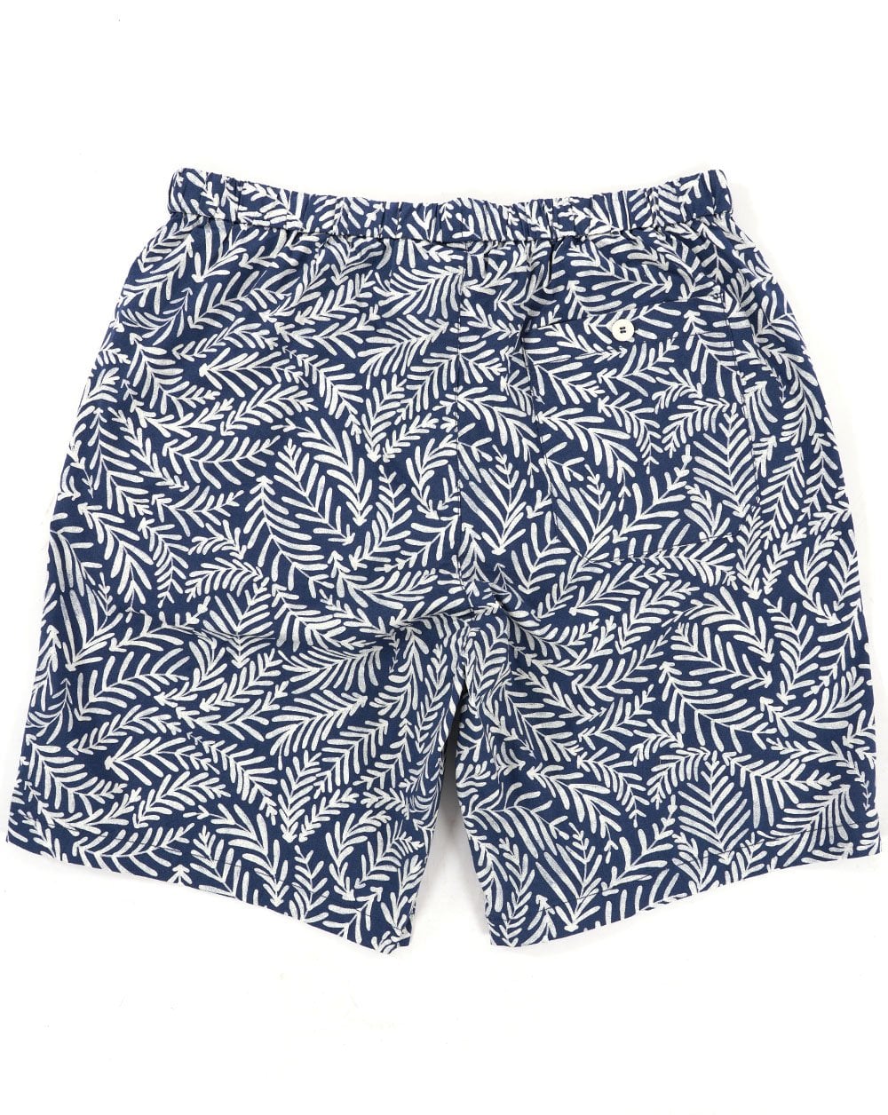 Benetton Gemusterte Bermudashorts Marineblau/Weiß