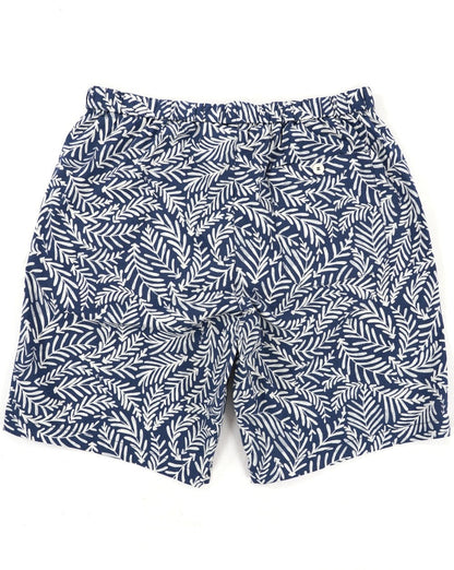 Benetton Gemusterte Bermudashorts Marineblau/Weiß