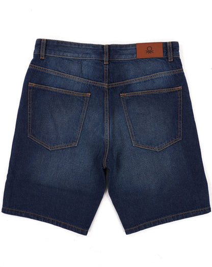 Benetton Denim Bermudashorts Dunkelblau