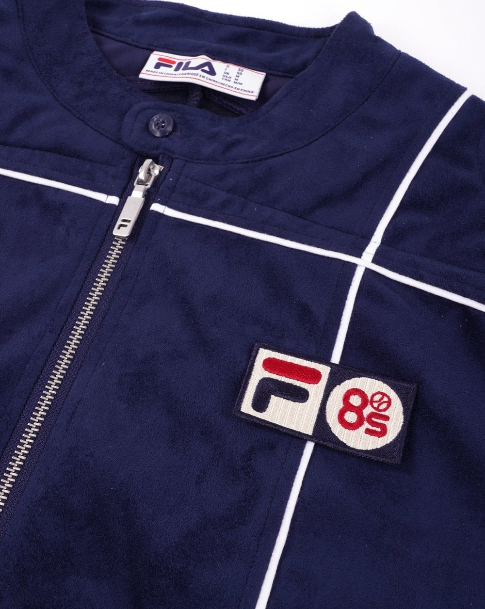 Fila Vintage – Terrinda Mk3 Pro – Trainingsjacke mit Badge, Marineblau