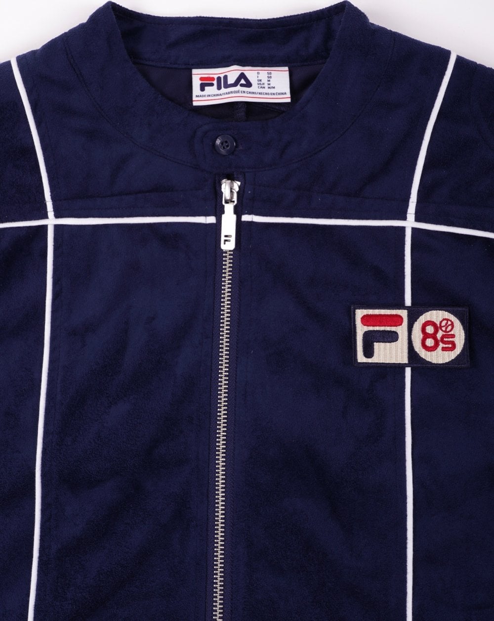 Fila Vintage – Terrinda Mk3 Pro – Trainingsjacke mit Badge, Marineblau