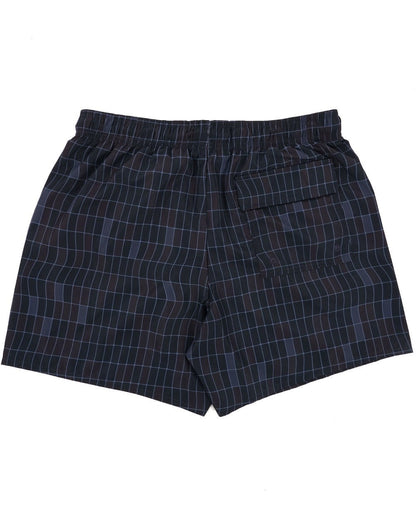 Lyle &amp; Scott Badeshorts mit Pool-Print in Dunkelmarineblau