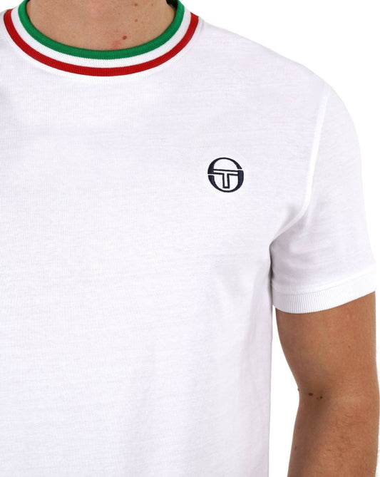 Sergio Tacchini Sergio Tacchini Italia T-Shirt Weiß Grün Rot