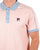 Fila Vintage Retro Piped Polo Shirt Pink/Sky Blue