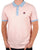 Fila Vintage Retro Piped Polo Shirt Pink/Sky Blue