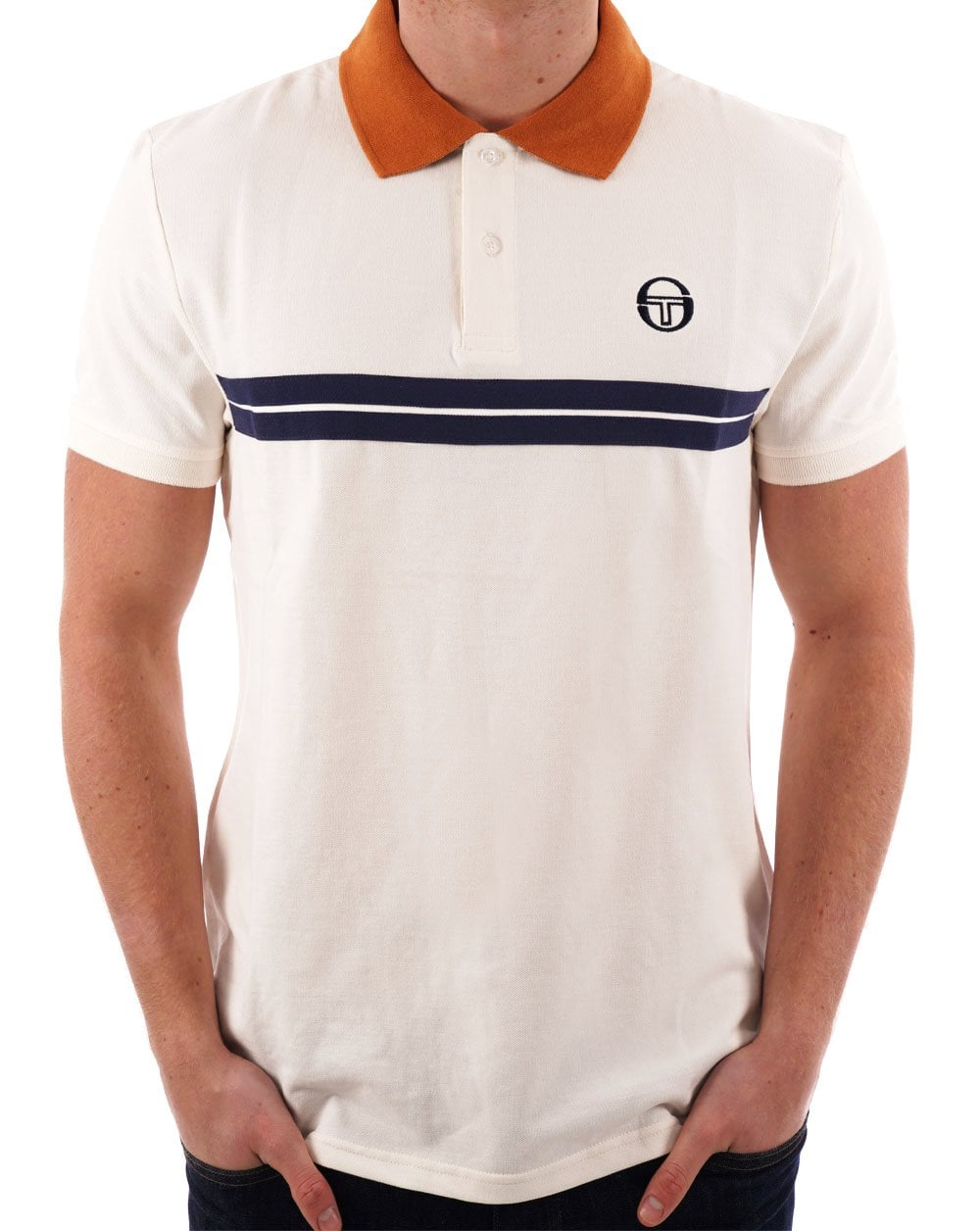 Sergio Tacchini Supermac Poloshirt Gardenia/Tan