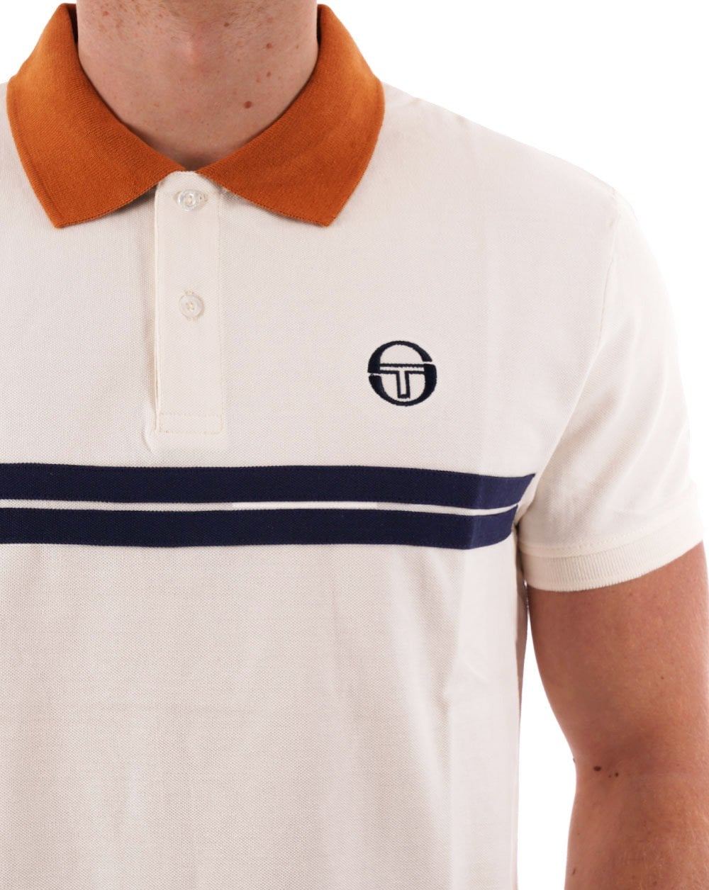 Sergio Tacchini Supermac Poloshirt Gardenia/Tan
