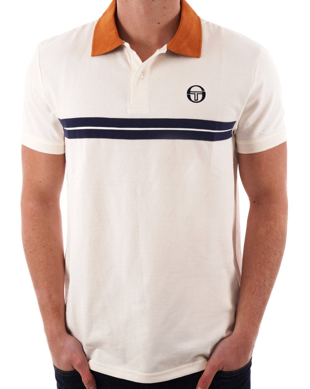 Sergio Tacchini Supermac Poloshirt Gardenia/Tan