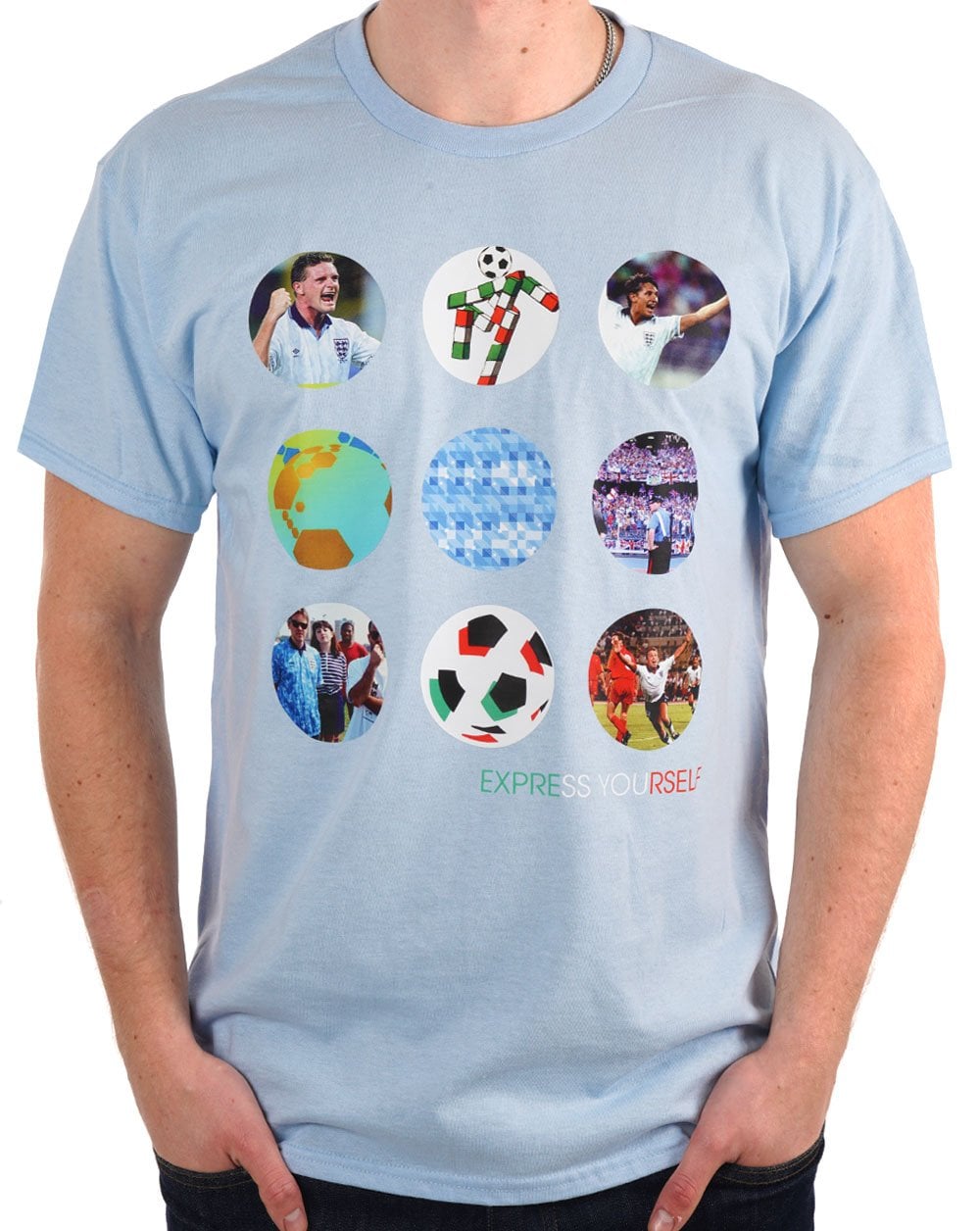 80er Casual Classics Express Yourself T-Shirt Himmelblau