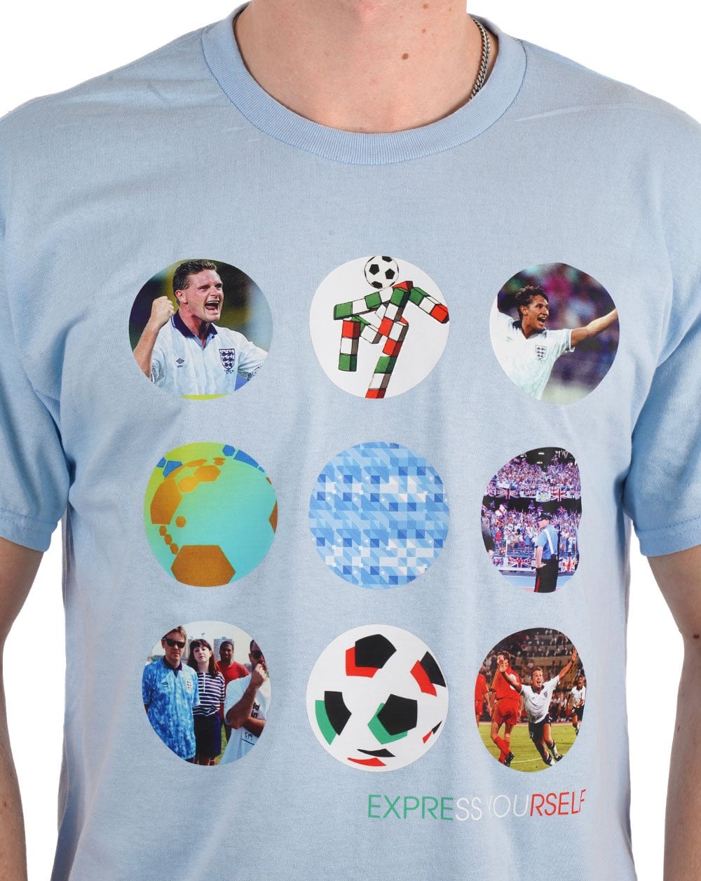 80er Casual Classics Express Yourself T-Shirt Himmelblau