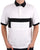 Benetton Patch Rugby SS Polo Shirt White/Navy