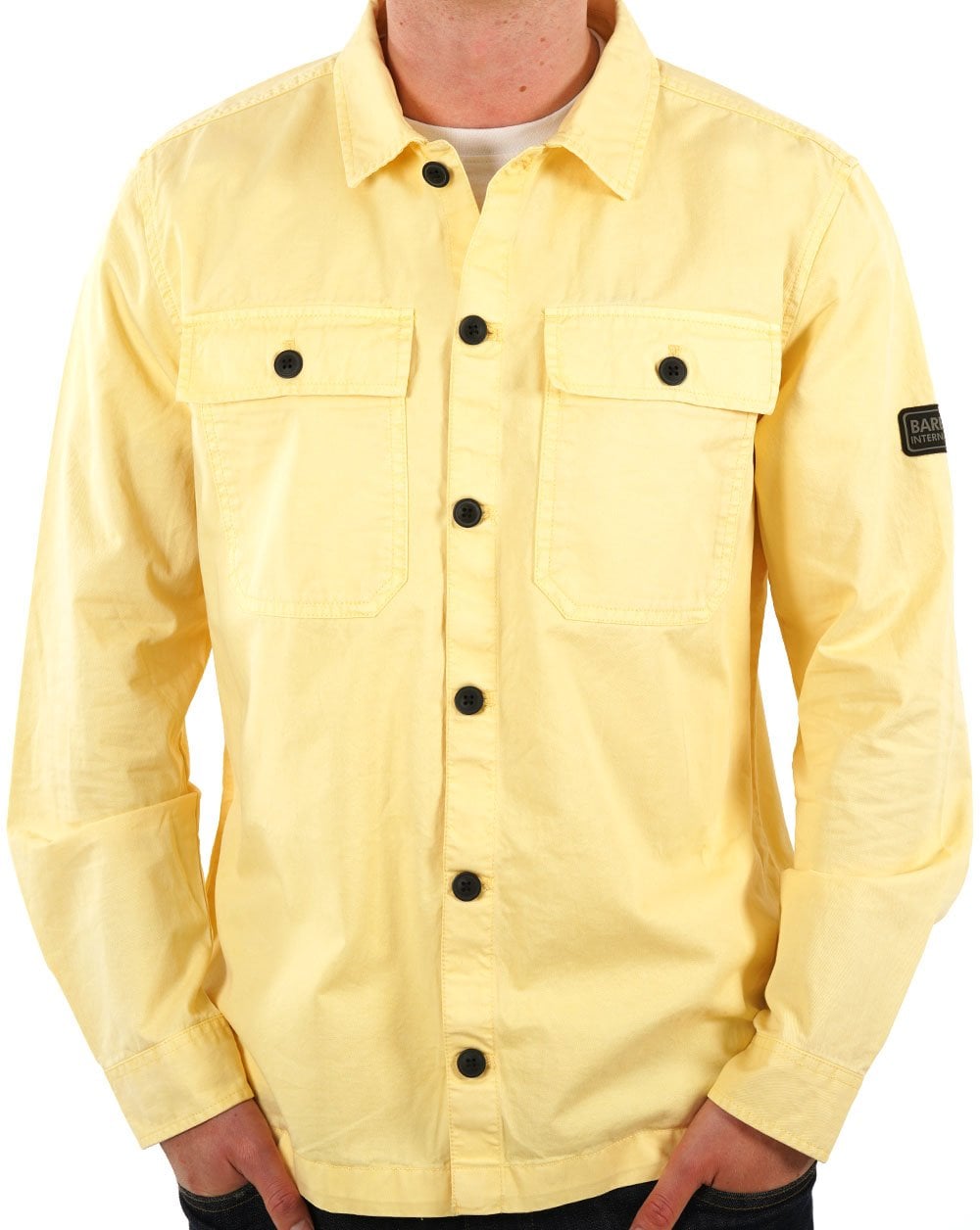Barbour International – Adey-Überhemd in Staubgelb