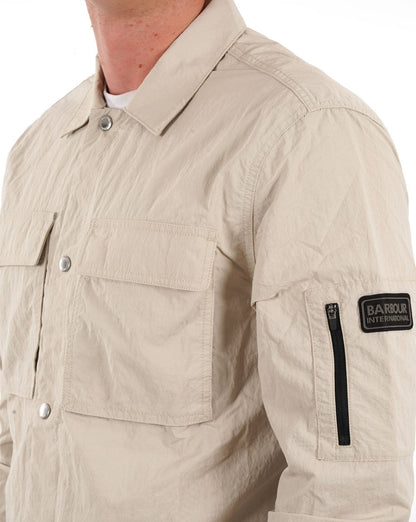 Barbour International Shutter Nylon-Überhemd Nebel