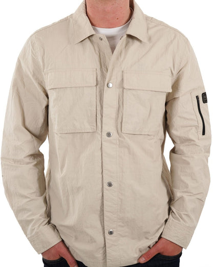Barbour International Shutter Nylon-Überhemd Nebel