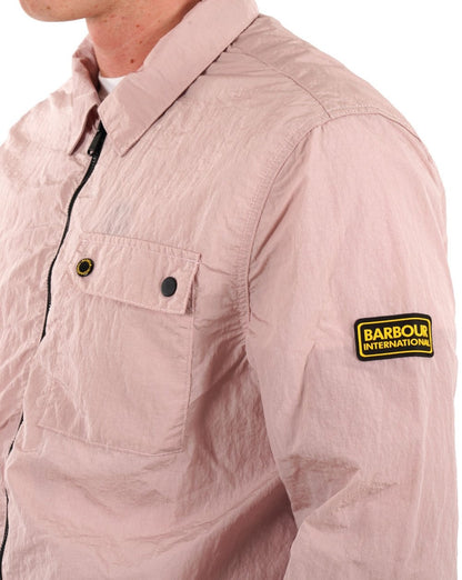 Barbour International Inlet Overshirt Dusk Pink