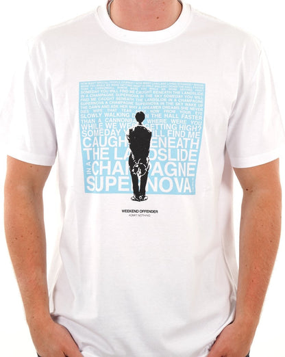 Weekend Offender Supernova T-Shirt Weiß/Blau
