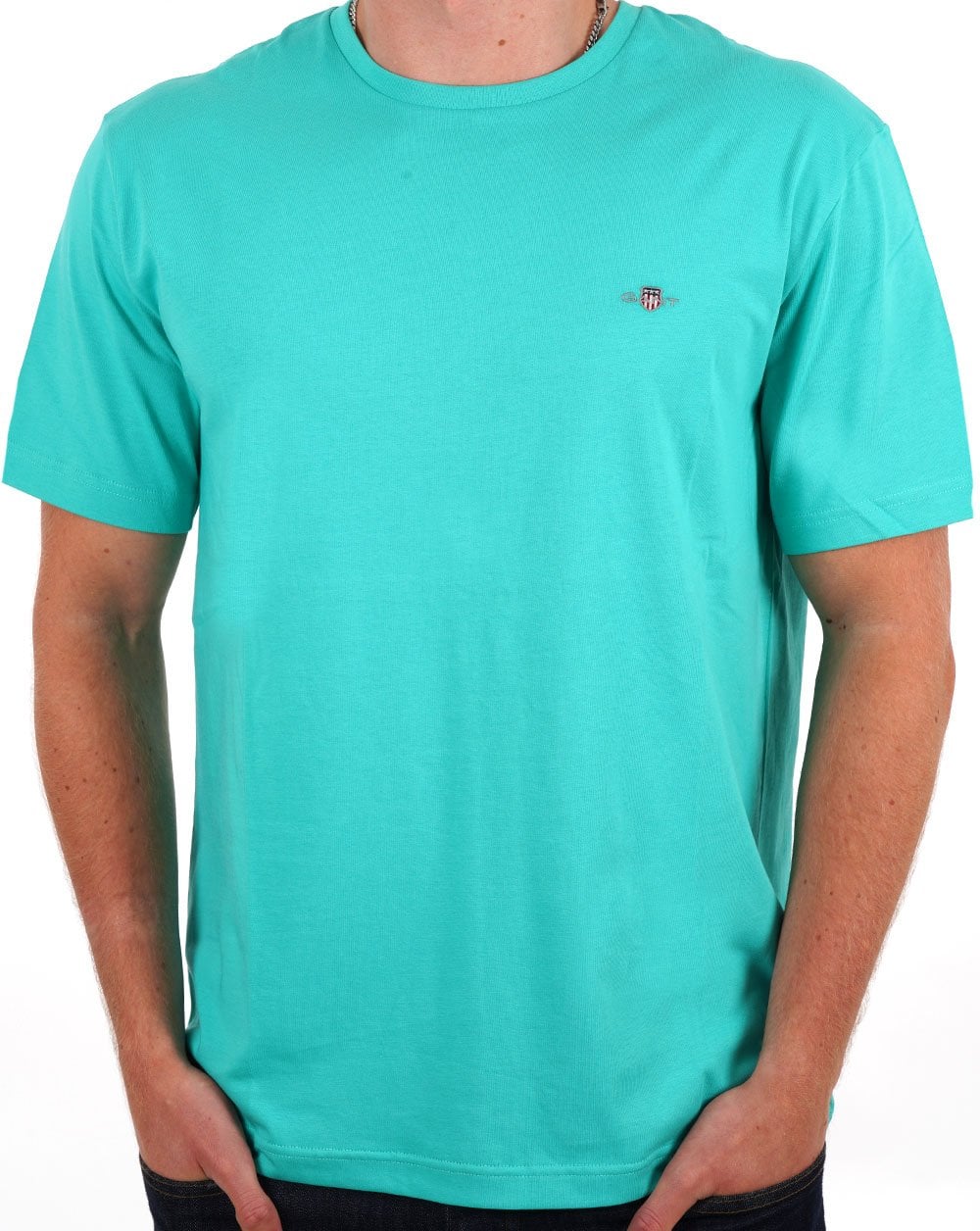 Gant Shield Crew T-Shirt Lagunenblau
