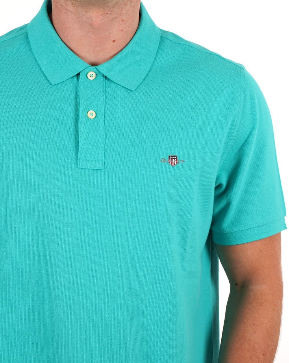 Gant Shield Pique Poloshirt Lagunenblau