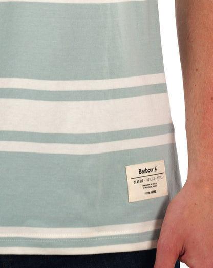 Barbour Kilton Streifen-T-Shirt Blaukreide