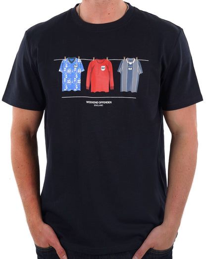 Weekend Offender England Auswärts-T-Shirt Marineblau