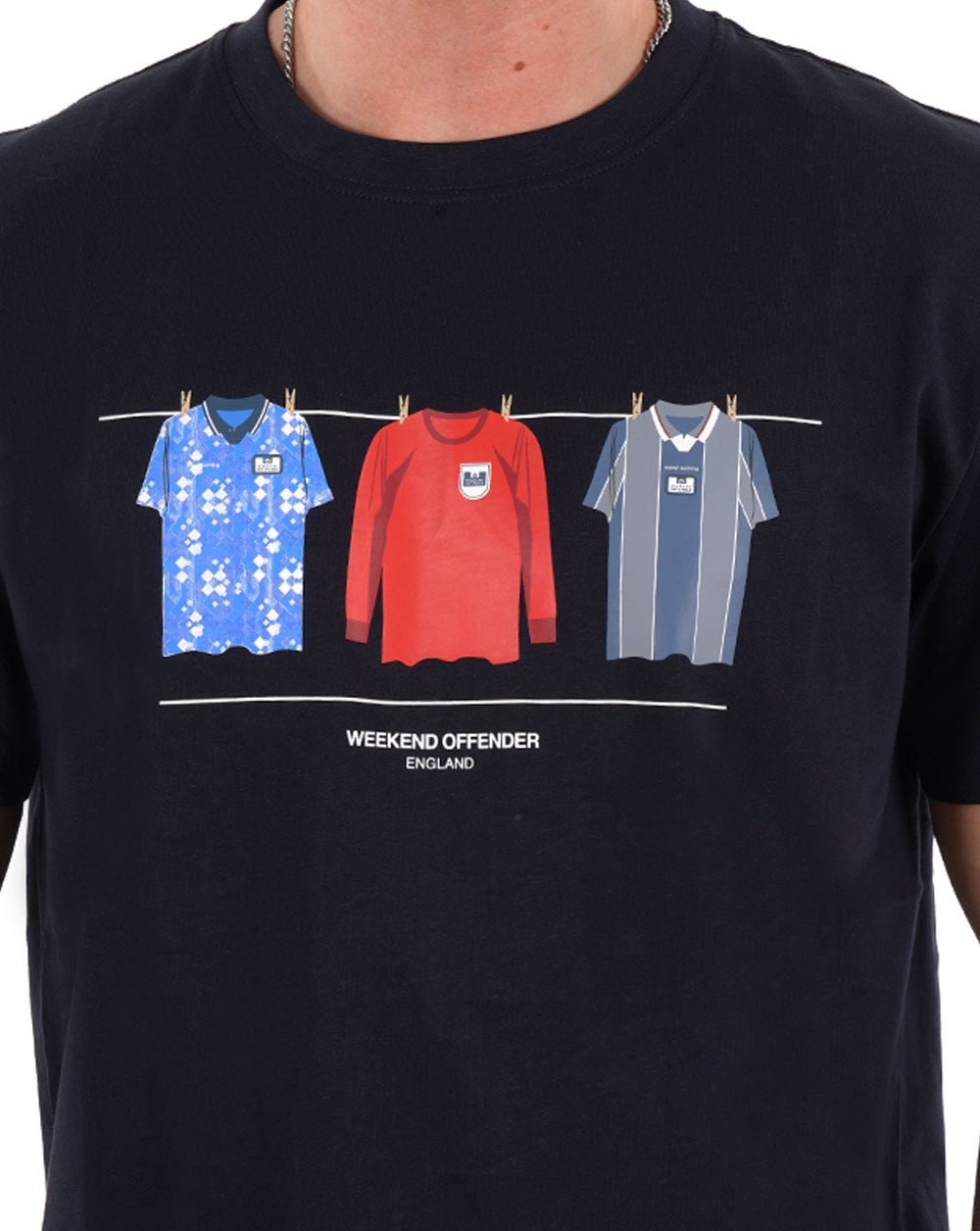 Weekend Offender England Auswärts-T-Shirt Marineblau