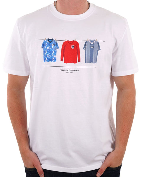 Weekend Offender England Away T-Shirt White