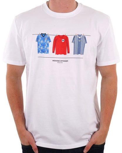 Weekend Offender England Auswärts-T-Shirt Weiß
