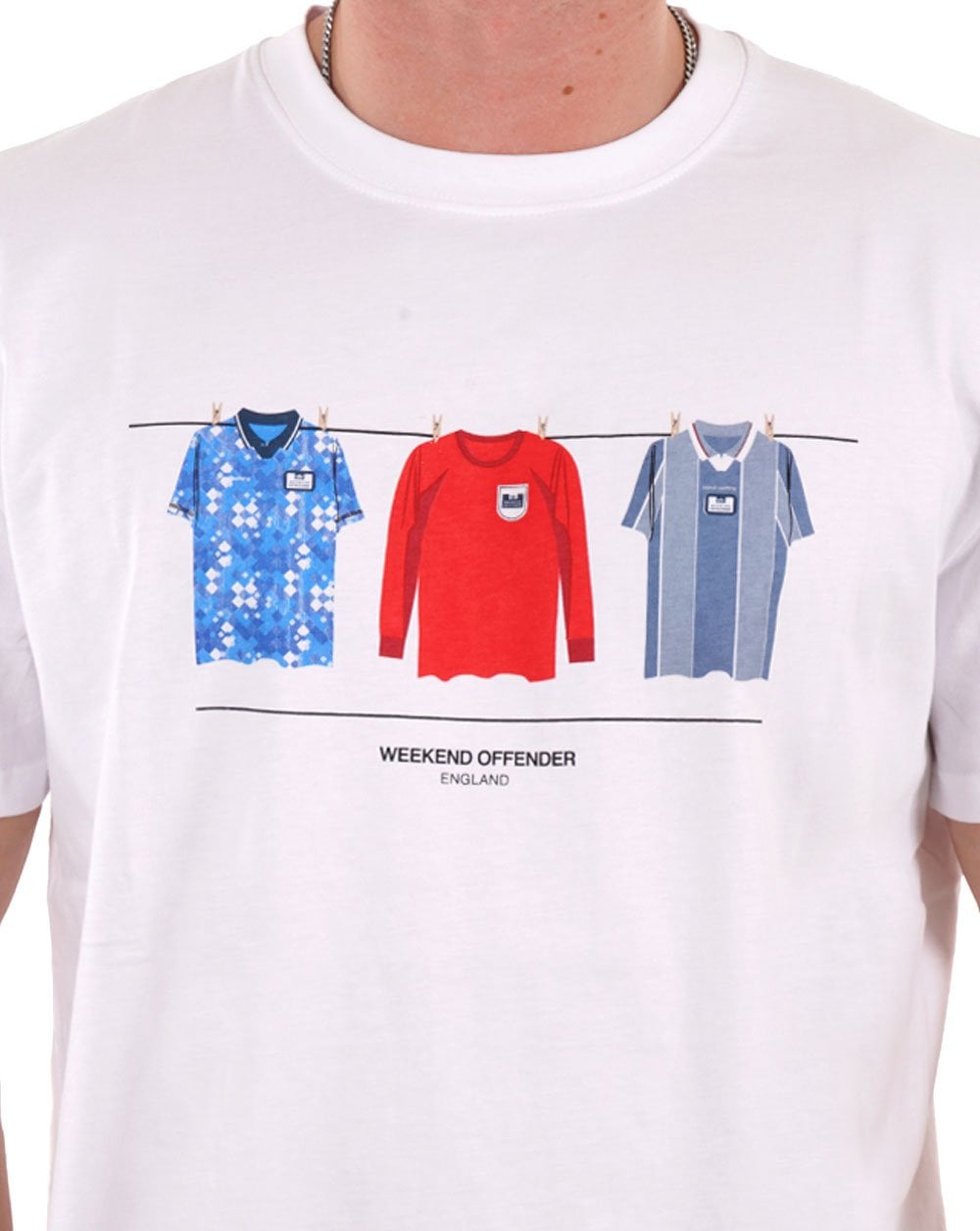 Weekend Offender England Auswärts-T-Shirt Weiß