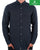 Benetton Pure Linen Long Sleeve Shirt Navy