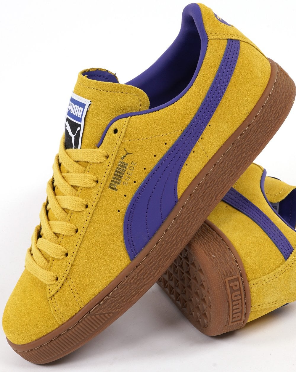 Puma Suede Terrace Sneakers Gelb / Blaues Gummi