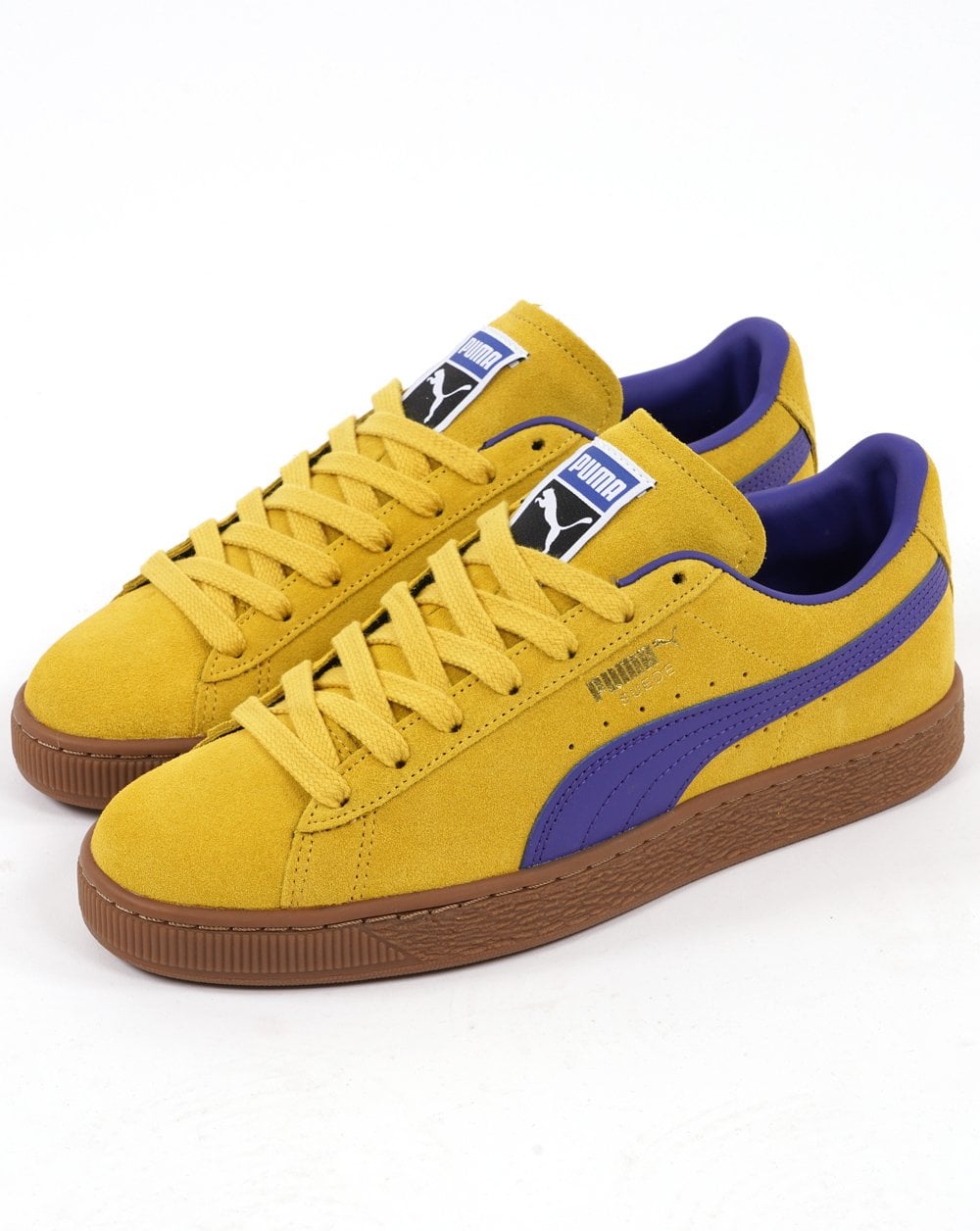 Puma Suede Terrace Sneakers Gelb / Blaues Gummi