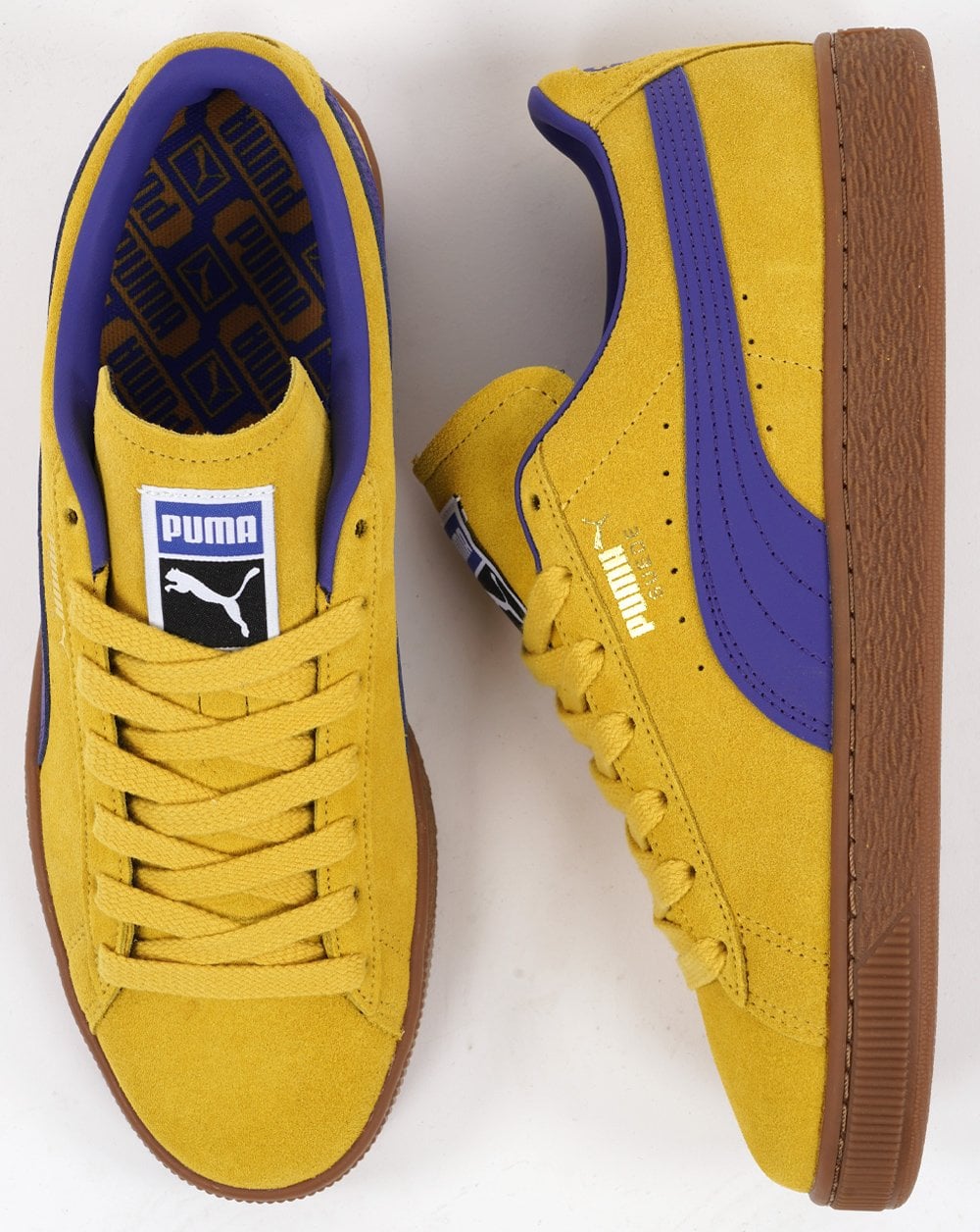 Puma Suede Terrace Sneakers Gelb / Blaues Gummi