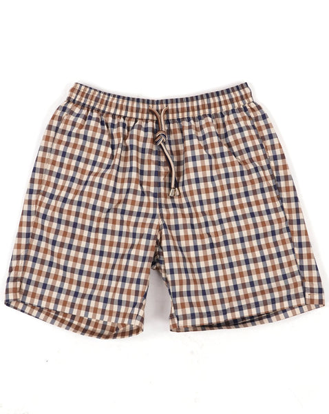 Aquascutum Classic Check Swim Shorts Check