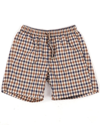 Aquascutum Classic Check Badeshorts Karo