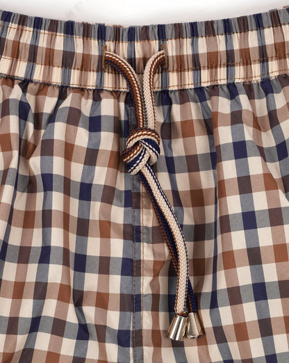 Aquascutum Classic Check Badeshorts Karo