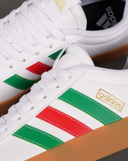 Adidas Court Sneakers Weiß Grün Rot Gummi