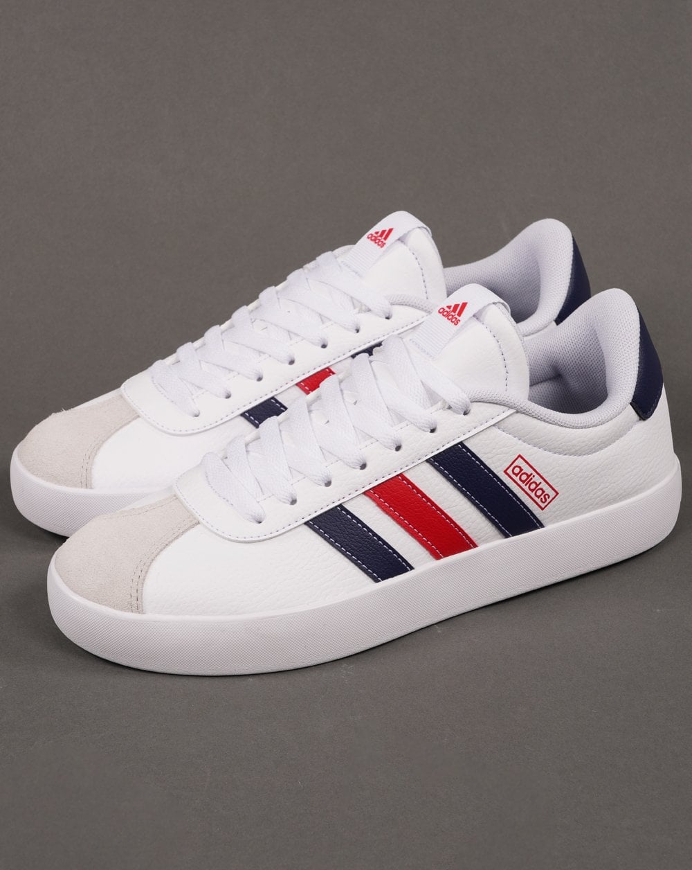 Adidas Court Sneakers Weiß Marine Rot