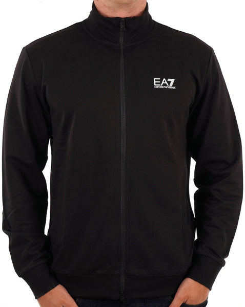 EA7 Emporio Armani Zip Thru Sweatshirt Black/White