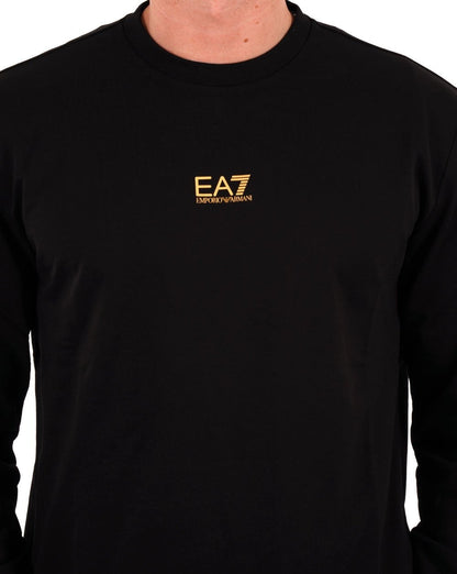EA7 Emporio Armani Sweatshirt Schwarz/Gold