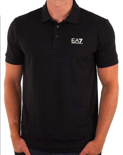 EA7 Emporio Armani Poloshirt Schwarz/Weiß