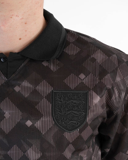England 1990 Black-Out-Trikot Schwarz