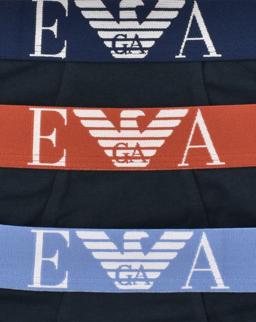 Emporio Armani – 3er-Pack Boxershorts, Marineblau/Mehrfarbig