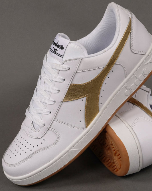Diadora 80s MB Elite Trainer Weiß/Gold