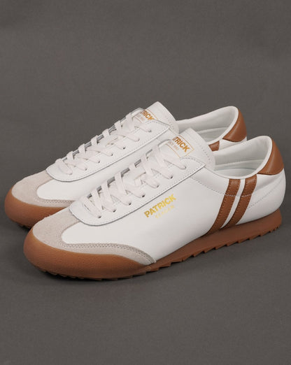 Patrick Bergan Sneakers Weiß/Hellbraun